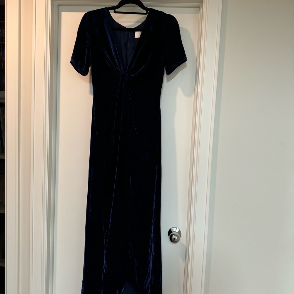 J.O.A Los Angeles velvet blue dress perfect condition